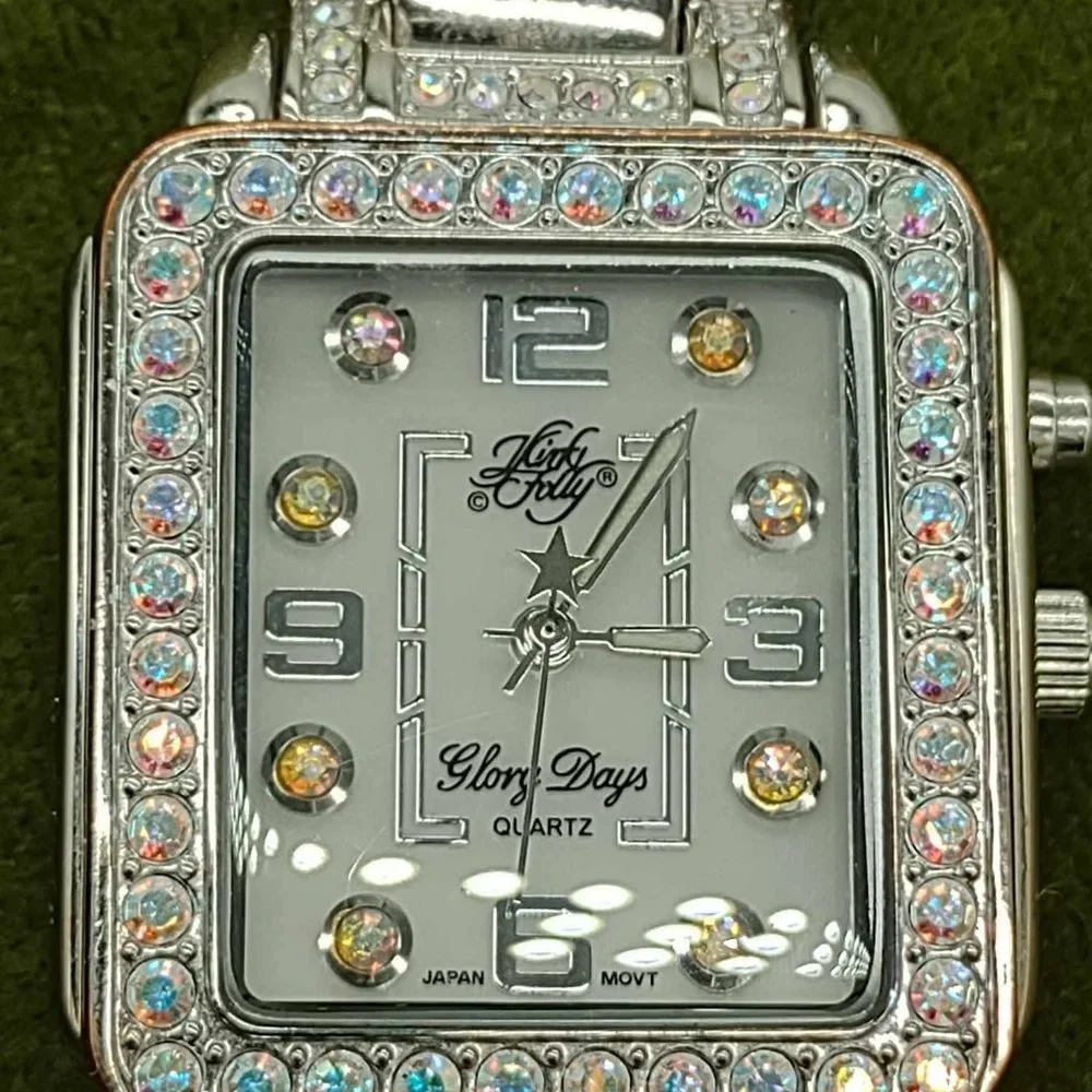 Kirks Folly 'Glory Days' bracelet watch, Aurora Borealis Crystal Accents